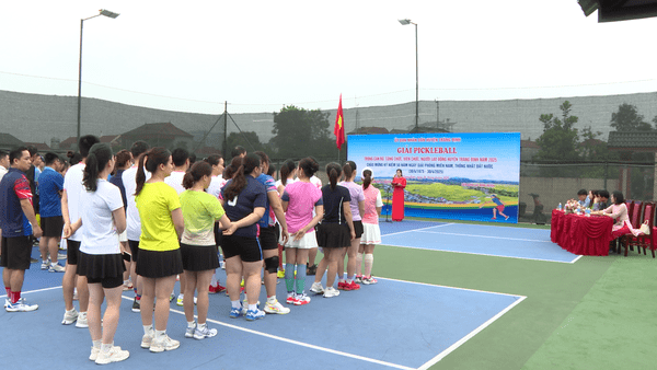 Tràng Định tổ chức giải pickleball trong cán bộ, công chức, viên chức lao động huyện năm 2025.